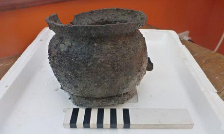 A pewter pot recovered fr 011 1