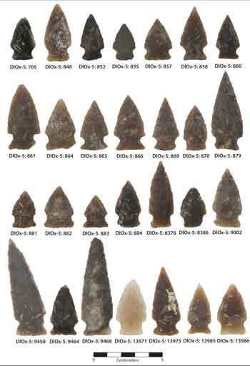 Besant sonota projectile points