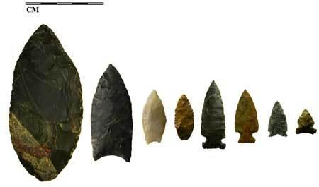 Kelly forks stone points